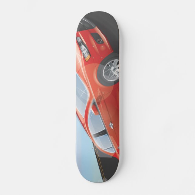 Skateboard Coche deportivo (Anverso)