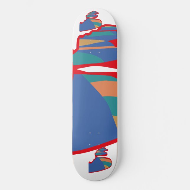 Skateboard Coches de Rockodromo Sombra de Masanser Pixelat (Anverso)