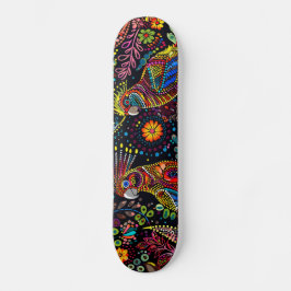Skateboard Cockatiels - Estilo aborigen - Cubierta para skate