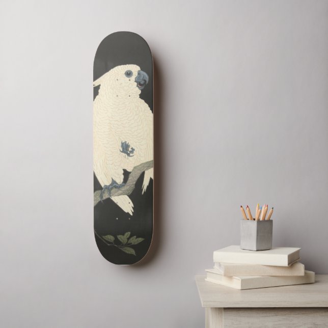 Skateboard Cockatoo, el Bella Artes japonés vintage (Arte de la pared)