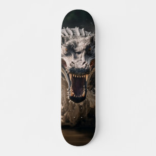 Skateboard Cocodrilo agresivo atacando