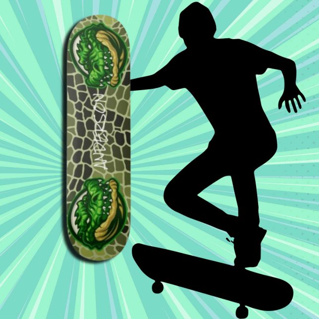 Skateboard Cocodrilos felices peligrosos (Original and best online Zazzle skateboard shop- Urban Warrior)