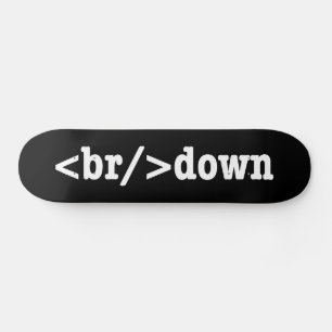 Skateboard código HTML de descomposición