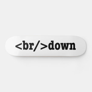 Skateboard código HTML de descomposición