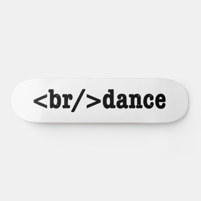 Skateboard código HTML de interrupción (Horz)