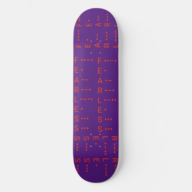 Skateboard "Código Morse I" (Anverso)