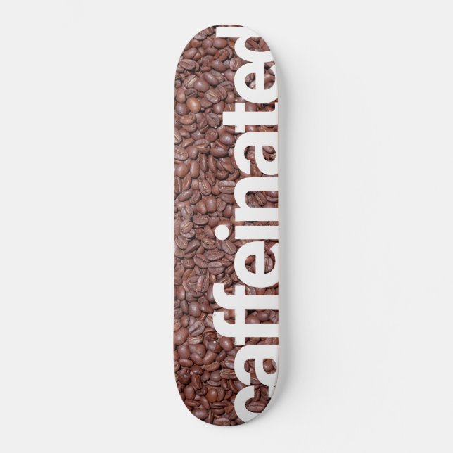 Skateboard Coffee Beans Diseño cafeinado (Anverso)
