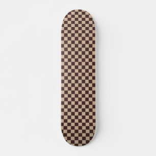 Skateboard Coffee Brown Checkerboard