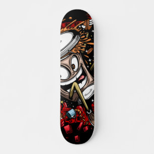 Skateboard Coffee Burst