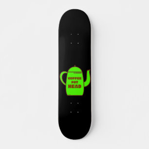 Skateboard COFFEE POT HEAD idea de regalo de café divertido