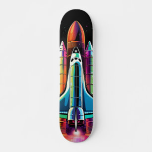 Skateboard Cohete lanzado al espacio