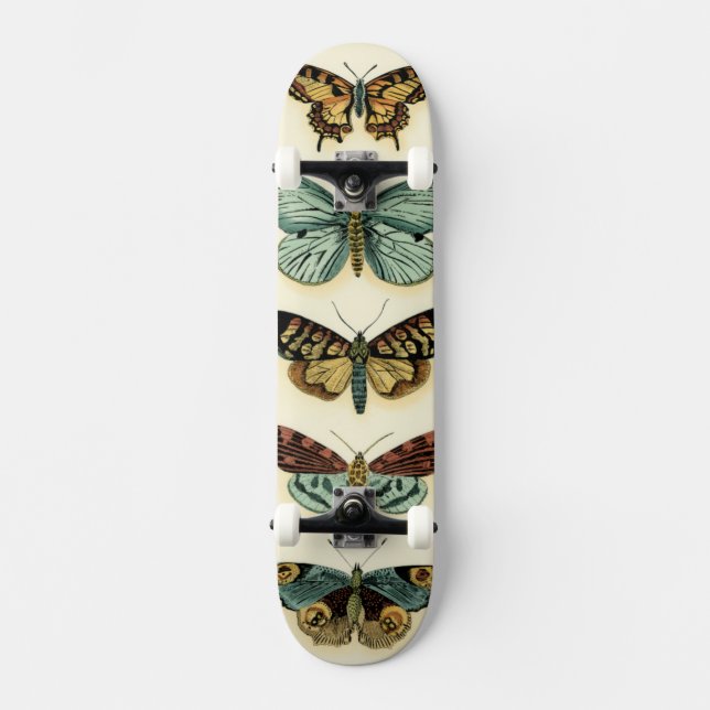 Skateboard Colección de mariposas por Chariklia Zarris (Anverso)