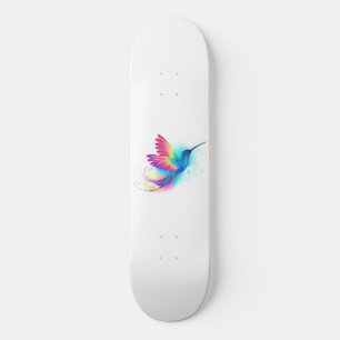 Skateboard Colibrí arcoiris exótica