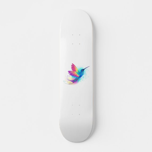 Skateboard Colibrí arcoiris exótica (Anverso )