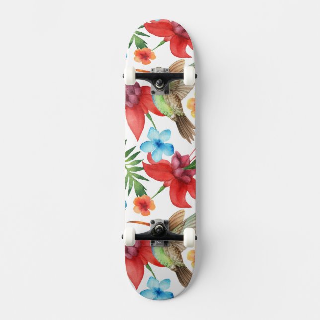 Skateboard Colibrí tropical (Anverso)