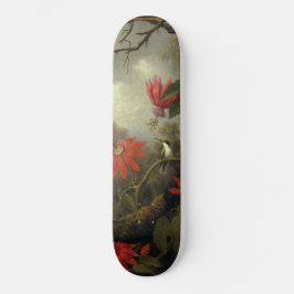 Skateboard Colibrí y flores de pasión