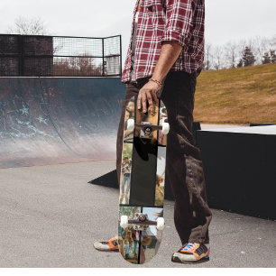 Skateboard Collage de 7 fotos personalizado moderno