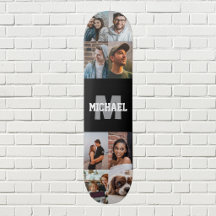 Collage de 8 fotos personalizadas con nombre y mon