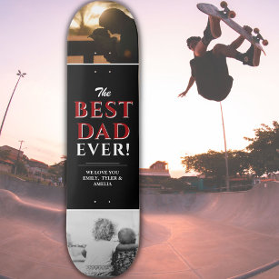 Skateboard Collage de fotos del Día 2 del Mejor Papá Negro