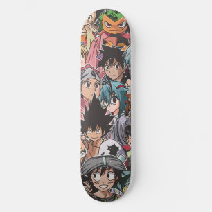 Skateboard Collage de personajes de Anime Manga