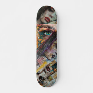 Skateboard Collage inspirado en la descomposición de Guay Gir