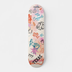 Skateboard College Cowgirl Dorm Room Wall Art