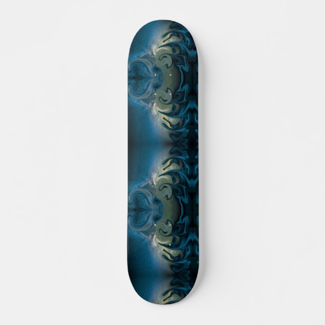 Skateboard color azul remolino (Anverso )