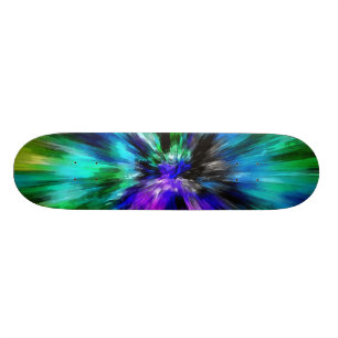 Skateboard Color de amarre de Starburst vibrante