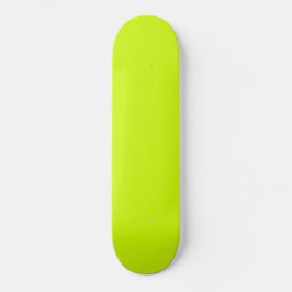 Skateboard Color de la lima eléctrica sólido