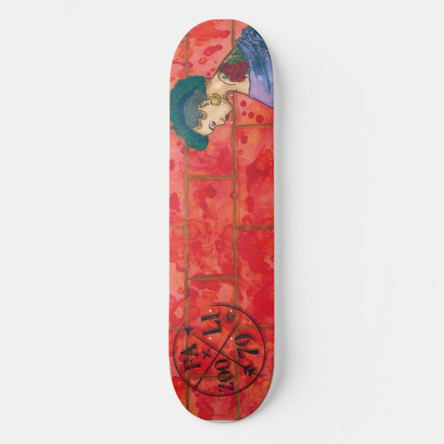 Skateboard Color de rosa (Anverso)