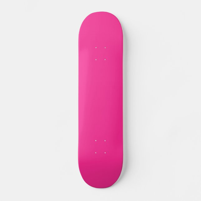 Skateboard Color de tendencia personalizado rosa de Bubblegum (Anverso)