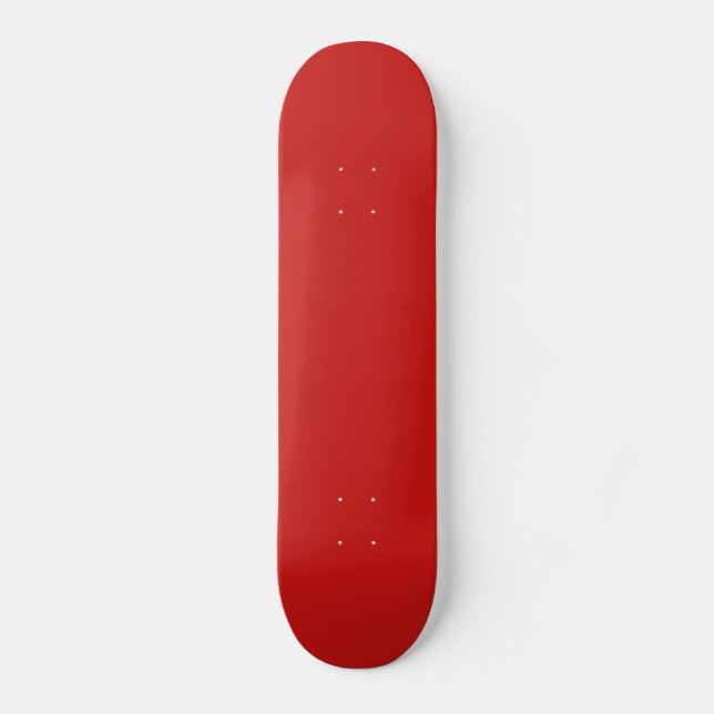 Skateboard Color de tendencia roja de amapola Plantilla perso (Anverso)