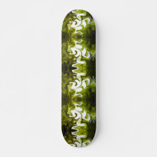 Skateboard color mostaza con blanco