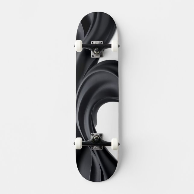 Skateboard Color negro pastel (Anverso)