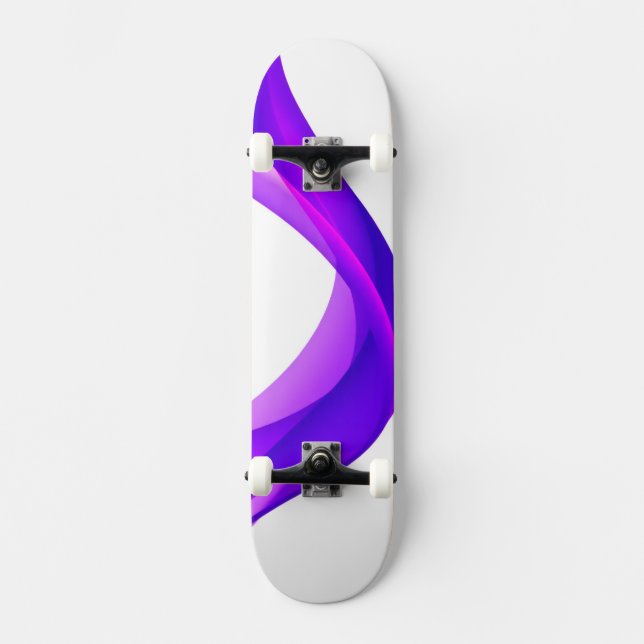 Skateboard Color púrpura pastel (Anverso)