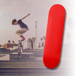 Skateboard Color rojo sólido | Clásica | Elegante | Trendy