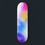 Skateboard Color rosa rojo azul morado amarillo moderno color<br><div class="desc">Rojo Rojo Azul Púrpura Amarillo Moderno Colorido Resumen Arte Personalizado Blank Trendy Skateboard.</div>