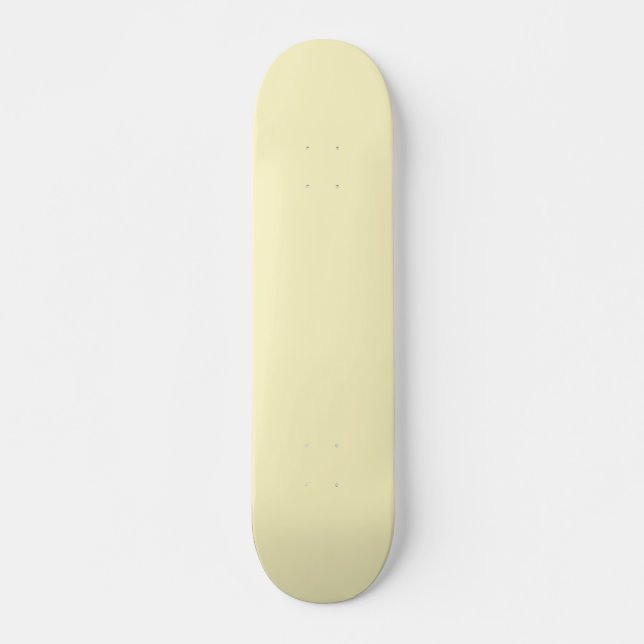 Skateboard Color sólido amarillo de mantequilla (Anverso )