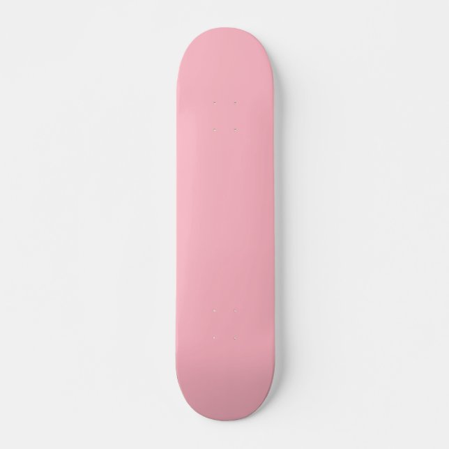 Skateboard Color sólido rosado del cerezo (Anverso )