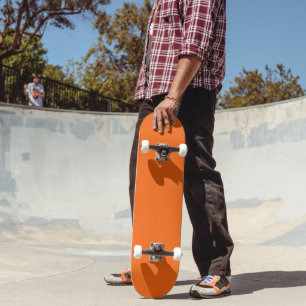 Skateboard Color sólido tigre naranja