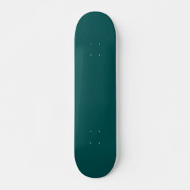 Skateboard Color sólido Verde azulado oscuro