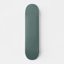 Skateboard Color verde del eucalipto sólido | Hex# 5B7570