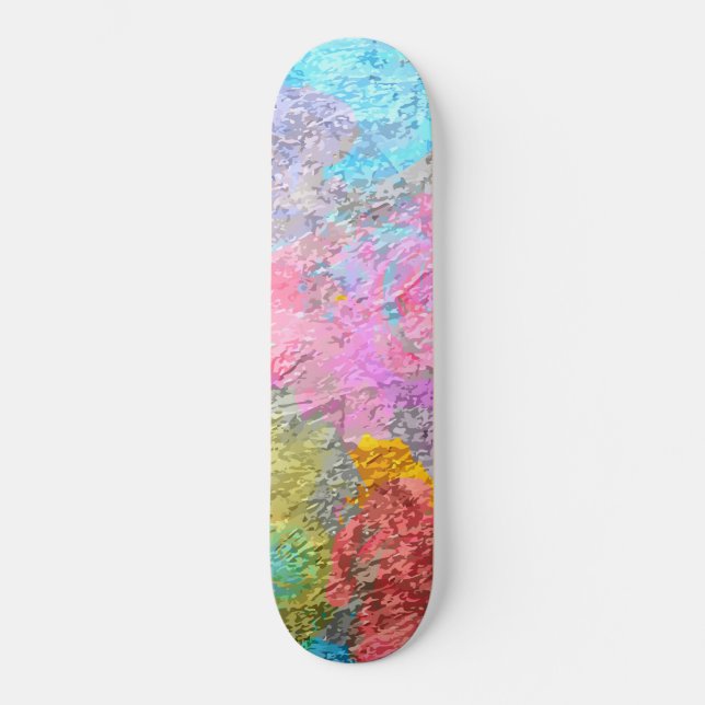 Skateboard Colores abstractos (Anverso)