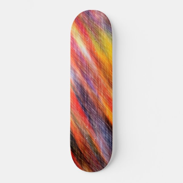 Skateboard Colores abstractos del atardecer (Anverso)