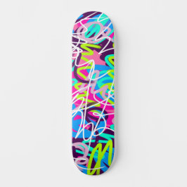 Skateboard Colores alegres abstractos modernos