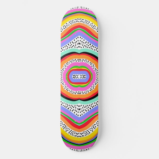 Skateboard Colores arcoiris (Anverso)