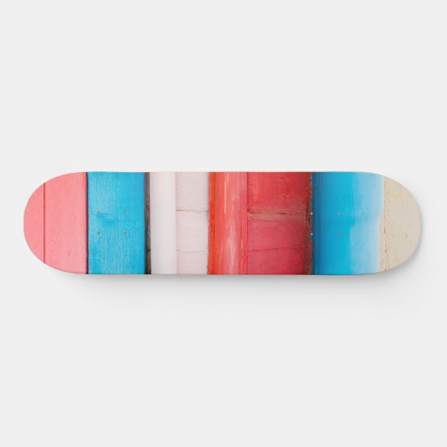 Skateboard Colores caribeños - abstracto (Horz)