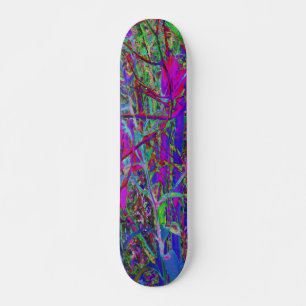 Skateboard Colores de Arcoíris Abstracto Psicodélico Jardín d