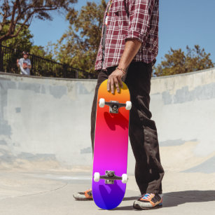 Skateboard Colores de arcoiris en el tablero de esquí colorid