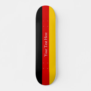 Skateboard Colores de bandera alemana de oro rojo negro perso